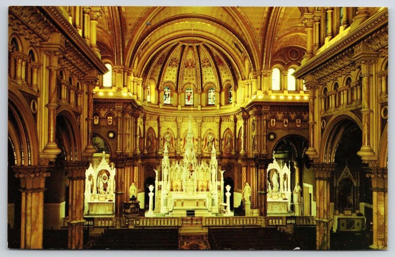 St. Nicholas Roman Catholic Church Atlantic City New Jersey NJ Interior Postcard