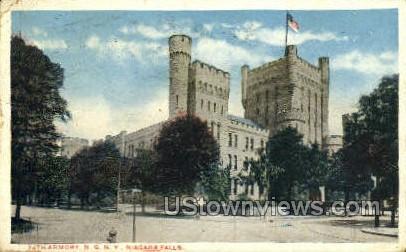 Armory Niagara Falls NY 1917 Missing Stamp