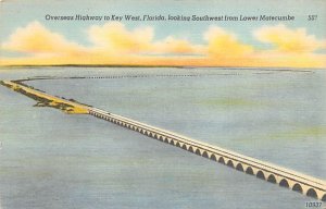 Overseas Highway to Key West Looking Southwest from Lower Matecumbe Key West FL 