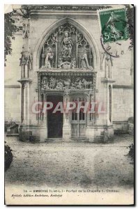 Postcard Old Amboise I and L Portal of the Chateau Chapel