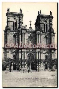 Postcard Vitry Le Francois Old Church of Our Lady