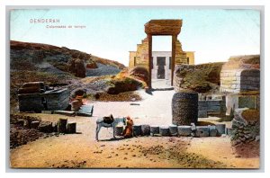 Dendera Temple of Hathor Egypt UNP DB Postcard Z4