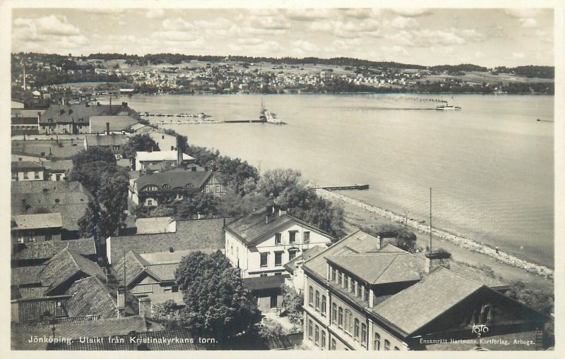 Lot of 3 real photo postcards 1930s Sweden Jönköping 