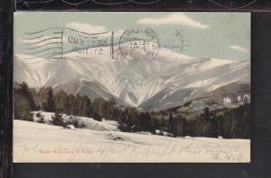 Mount Washington in Winter,NH Postcard 