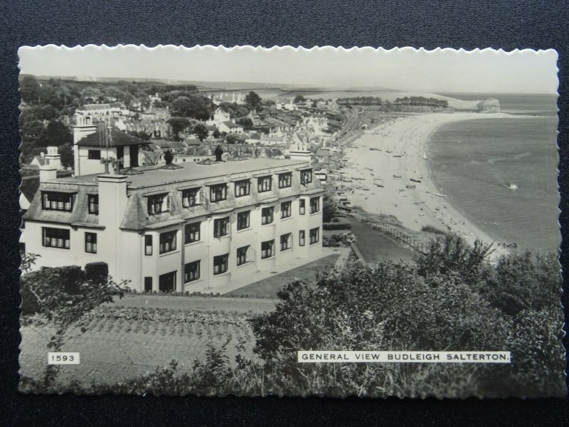 Devon BUDLEIGH SALTERTON Panoramic View - Old RP Postcard by Dearden & Wade