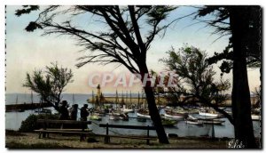 Ile d & # 39oleron Old Postcard La Cotiniere The mending of nets port