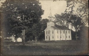 Monroe Connecticut CT Episcopal Church c1910 Real Photo Postcard