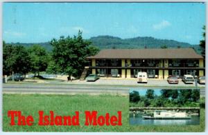 EUREKA SPRINGS, Arkansas  AR   Roadside  ISLAND MOTEL Holiday Island  Postcard