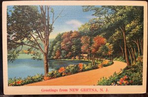 Vintage Postcard 1930-1945 Greetings from New Gretna, New Jersey (NJ)