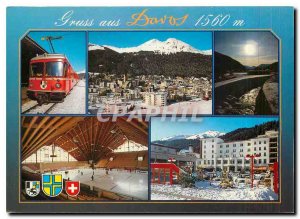 Modern Postcard Gruss aus Davos