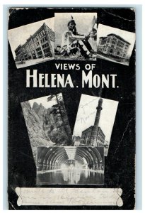 c1905 Views Of Helena Montana MT, Multiview Posted Antique Postcard