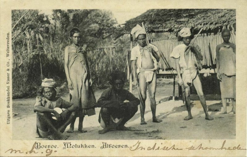 indonesia, MOLUCCAS MALUKU, Boeroe Buru Islands, Alfoeren Alfur People (1900s)
