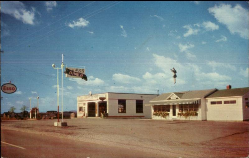 Dale's Tire Shop & Diner Esso Gas Station Rte 4 Gettysburg PA Postcard