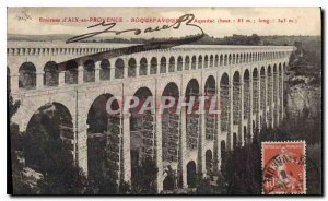 Old Postcard Environs of Aix en Provence Roquefavour Aqueduct