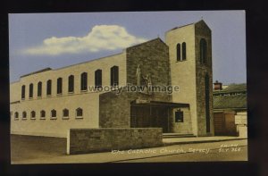 TQ3430 - Sussex - Our Lady of Mount Carmel & St.Wilfrid Church, Selsey, postcard