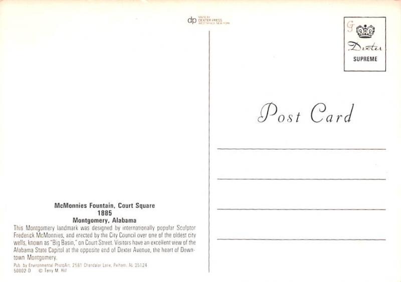 McMonnies Fountain - Montgomery, Alabama