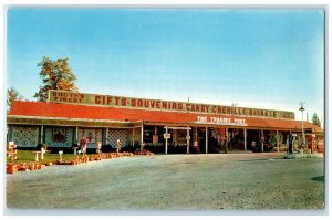 c1960's The Trading Post Exterior Burns Tennessee TN Unposted Souvenirs Postcard