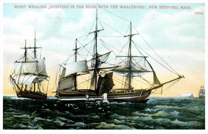 18801   Right Whaling, Hoisting the Head with the Whalebone