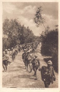 A867 Italy Battaglia del Piave Giugno 1918 Battle Military Infantry WWI postcard