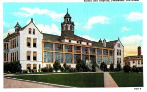 VINTAGE POSTCARD COTTON BELT HOSPITAL TEXARKANA ARKANSAS c. 1945 LINEN