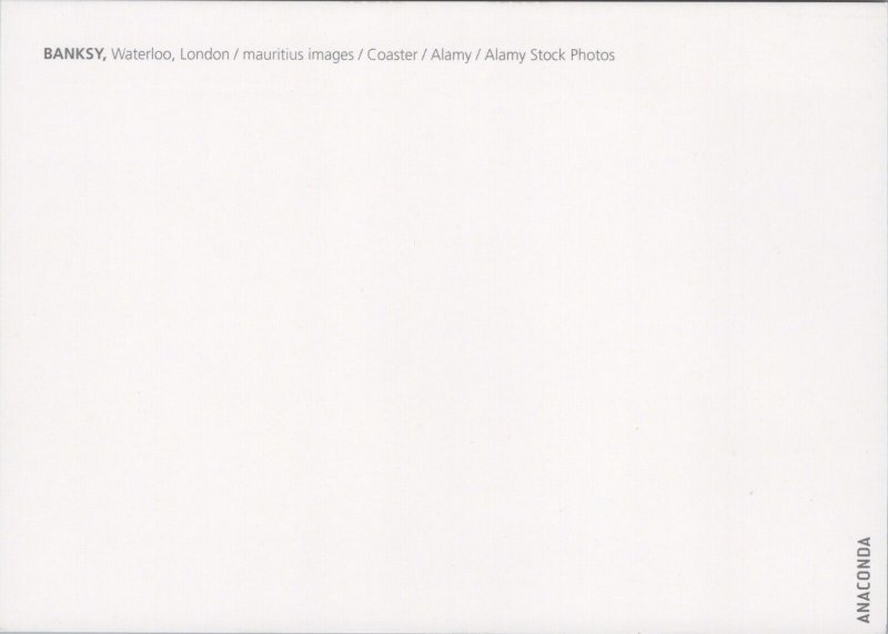 Banksy Art Waterloo London Postcard BS.29