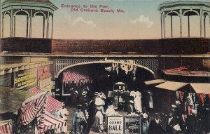 Old Orchard Beach, ME, OOB, Amusements, Pier, Boardwalk, Movies, 1914 Postmark