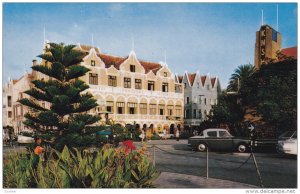 CURACAO, 1940-1960´s; Government Square Looking Towards Penha Building, Clas...