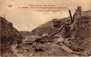 CPA Militaire REIMS - Fort de la POMPELLE (Rempart Sud-Ouest) (91696)