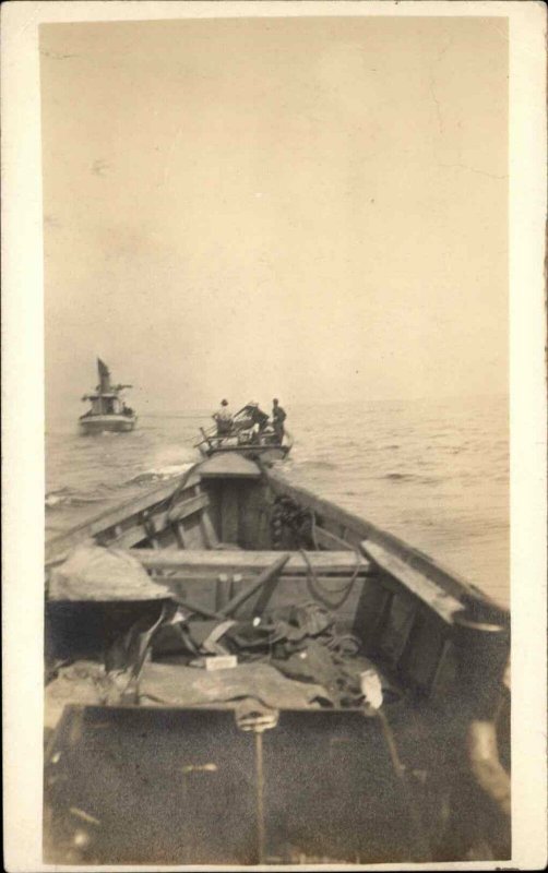 Boats - Boating Holquist Photo Co Erie PA c1910 Real Photo Postcard