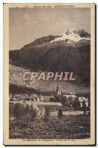 Old Postcard Haute Savoie Argentiere Glacier and the Aiguille Verte