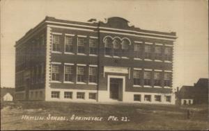 Springvale ME Hamlin School c1920 Real Photo Postcard