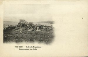 bolivia, RIO BENI, Cachuela Esperanza Campamento Rio Abajo (1899) Postcard