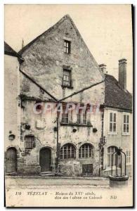 Old Postcard Vezelay House of the 16th so-called settlers or Columbus