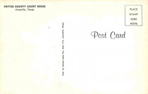 Potter County Court House Amarillo Texas postcard