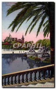 Old Postcard Barcelona Parque