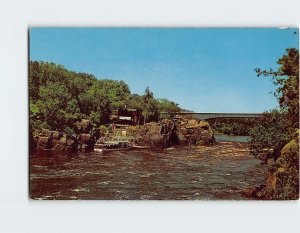 Postcard Upper Boat Landing at Taylors Falls Minnesota USA