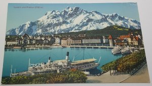 Pilatus Luzern Switzerland Europe Vintage Postcard