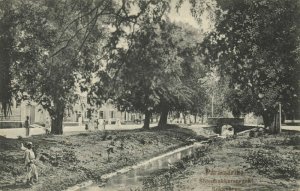 suriname, PARAMARIBO, Steenbakkersgracht, Bokkobrug (1899)