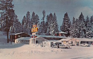 Cloudcroft New Mexico Aspen Motel & Coffee Shop, Chrome Vintage PC U13107