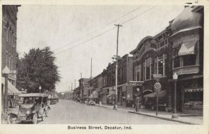 DECATUR  Indiana  1900-10s  Business Street
