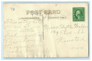 1915 Gloucester Massachusetts MA Hotel RPPC Photo Antique Postcard