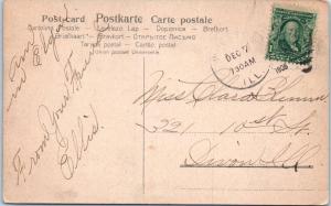 ELGIN, IL Illinois     OLD PEOPLES HOME      1908      Postcard 