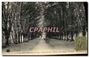 Old Postcard La Ferte Bernard Saint Anthoine Chateau de Monge The Avenue