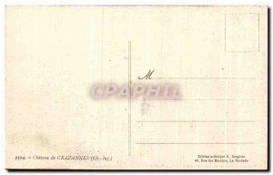 Old Postcard Chateau de Chazannes