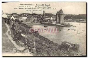 Old Postcard Saint Servan La Cale La Tour Solidor