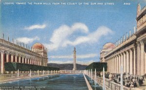 1915 Pan Pacific  Expo, Court of Sun and Stars, San Francisco, CA, Old Postcard