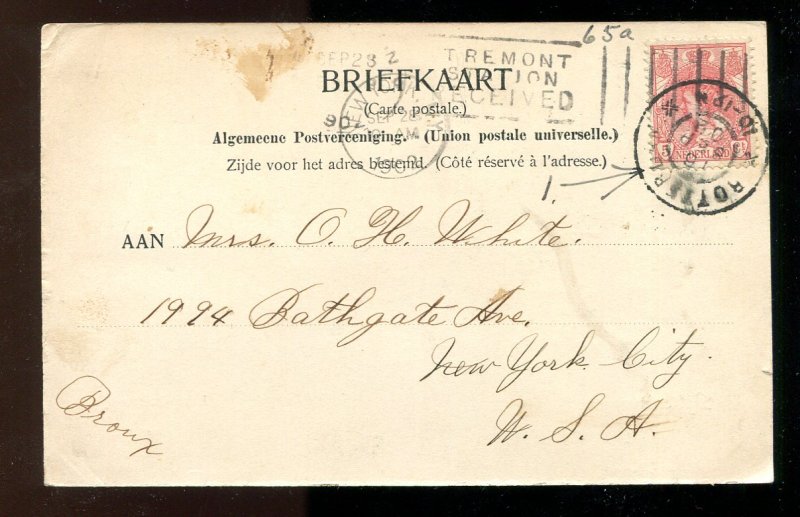 dc714 - NETHERLANDS Rotterdam 1902 Lage Oostzeedijk