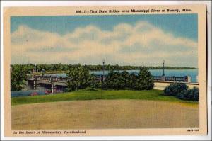 MN - 1st State Bridge, Mississippi River, Bemidji