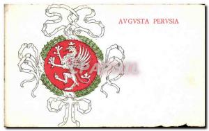 Old Postcard Avgvsta Perusia Eagle Arms