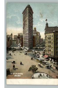 New York NY Flat Iron Building c1910 Postcard